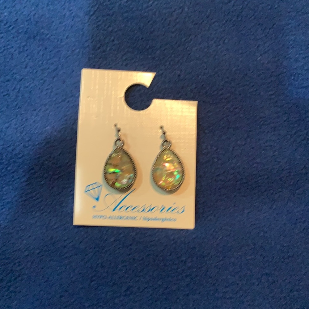 Assessories Shimmery drop earrings, hypo-allergenic